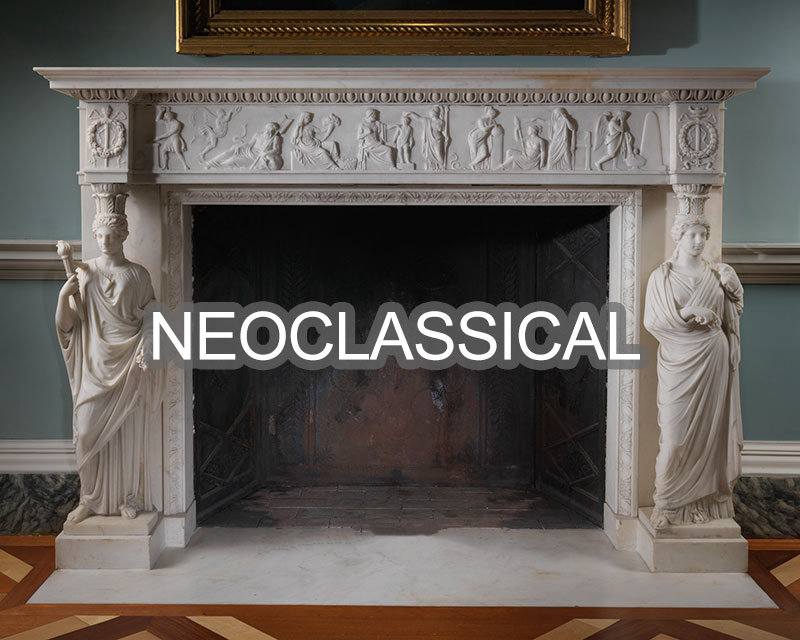 Neoclassical fireplace