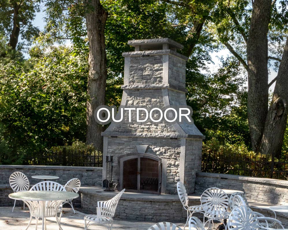 Outdoor fireplace