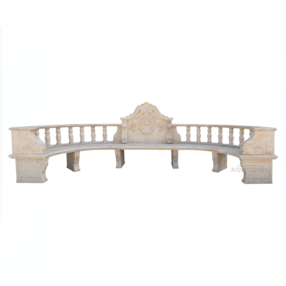 marble art bench