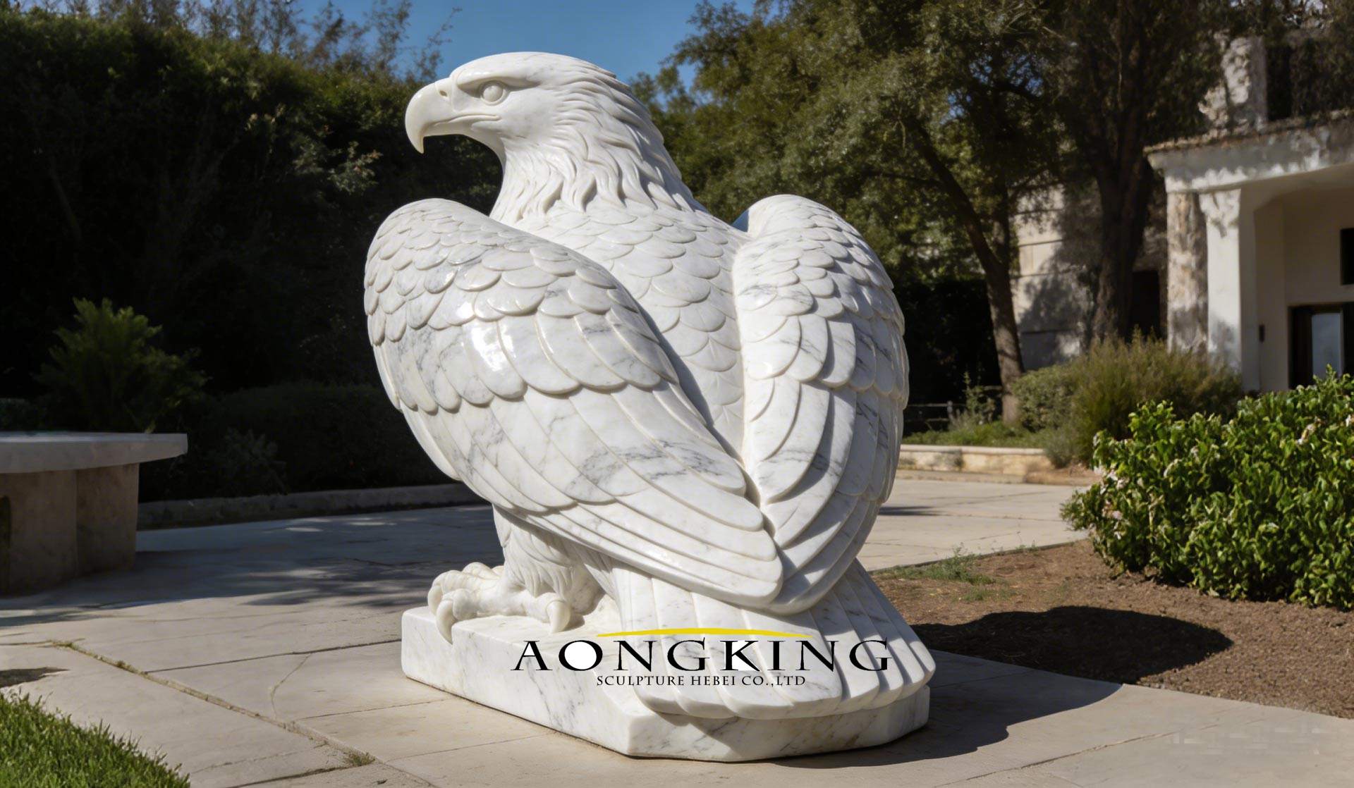 eagle stone art sculpture