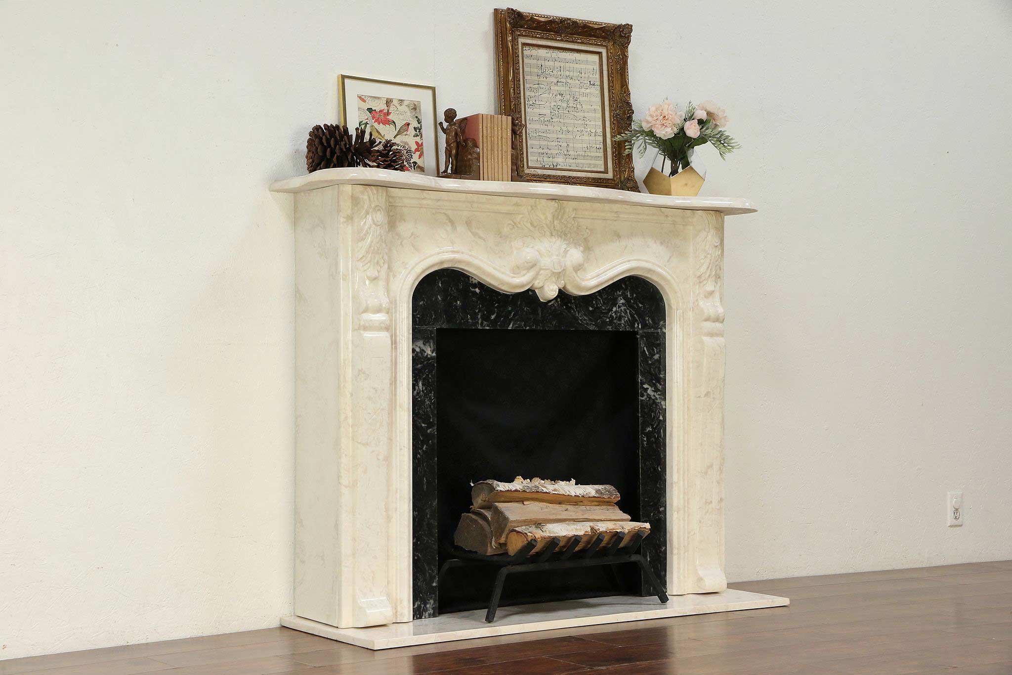 Antique Marble Fireplace