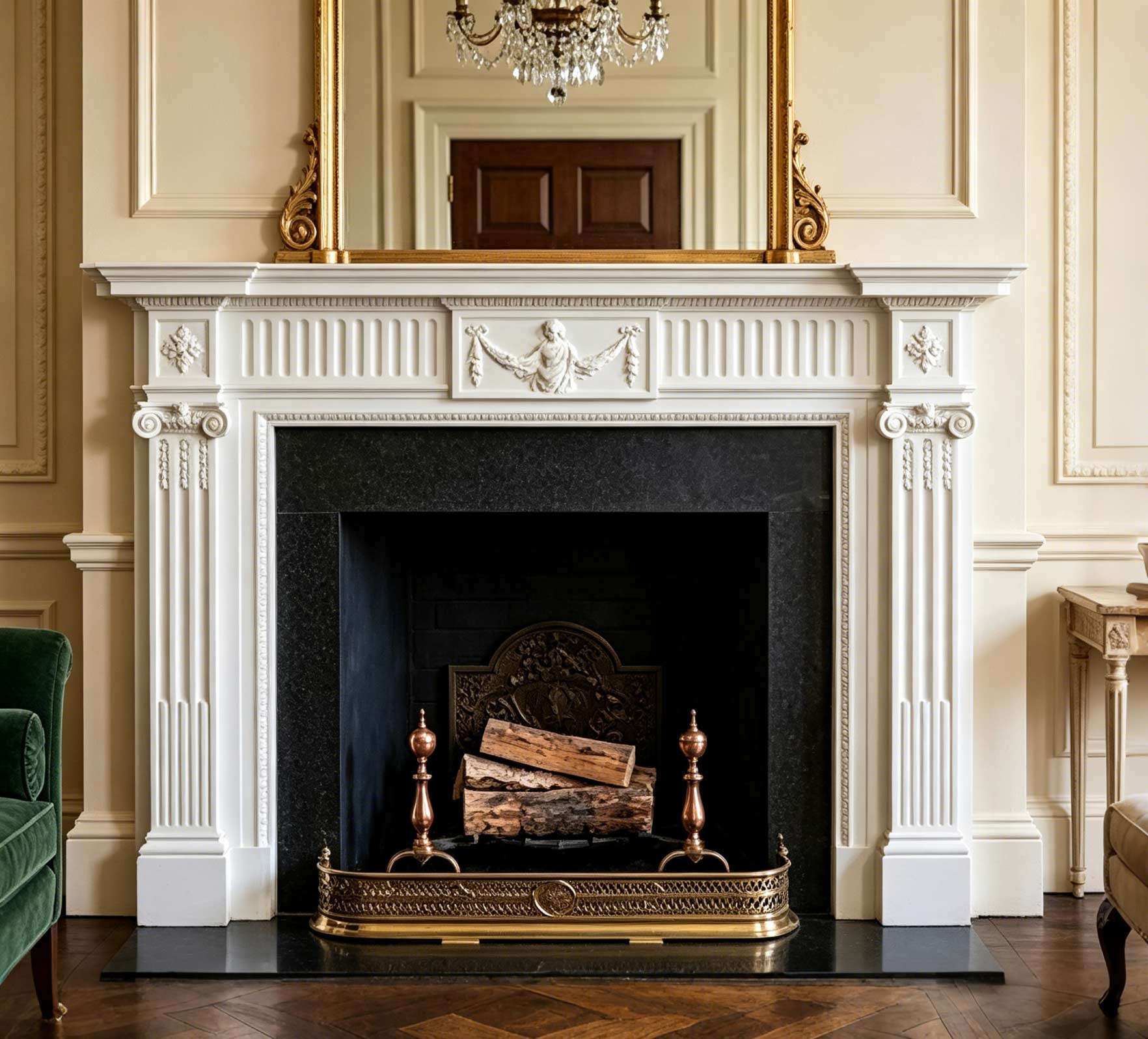 Classic Marble Fireplace