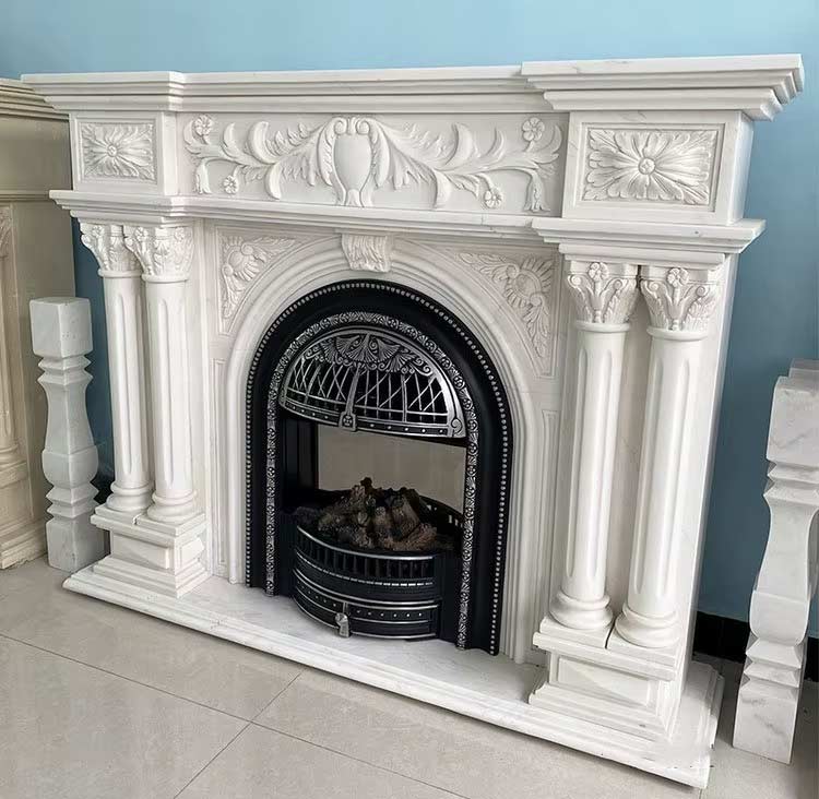 European Style Marble Fireplace