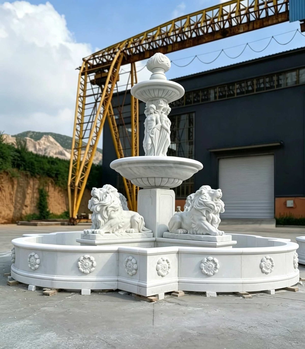 Lion Marble Fountain