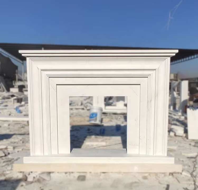 Modern Marble Fireplace