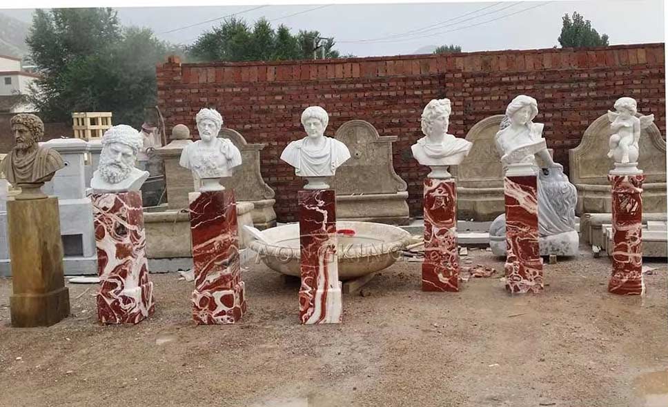 Outdoor Garden Decorative Marble Bust Statue