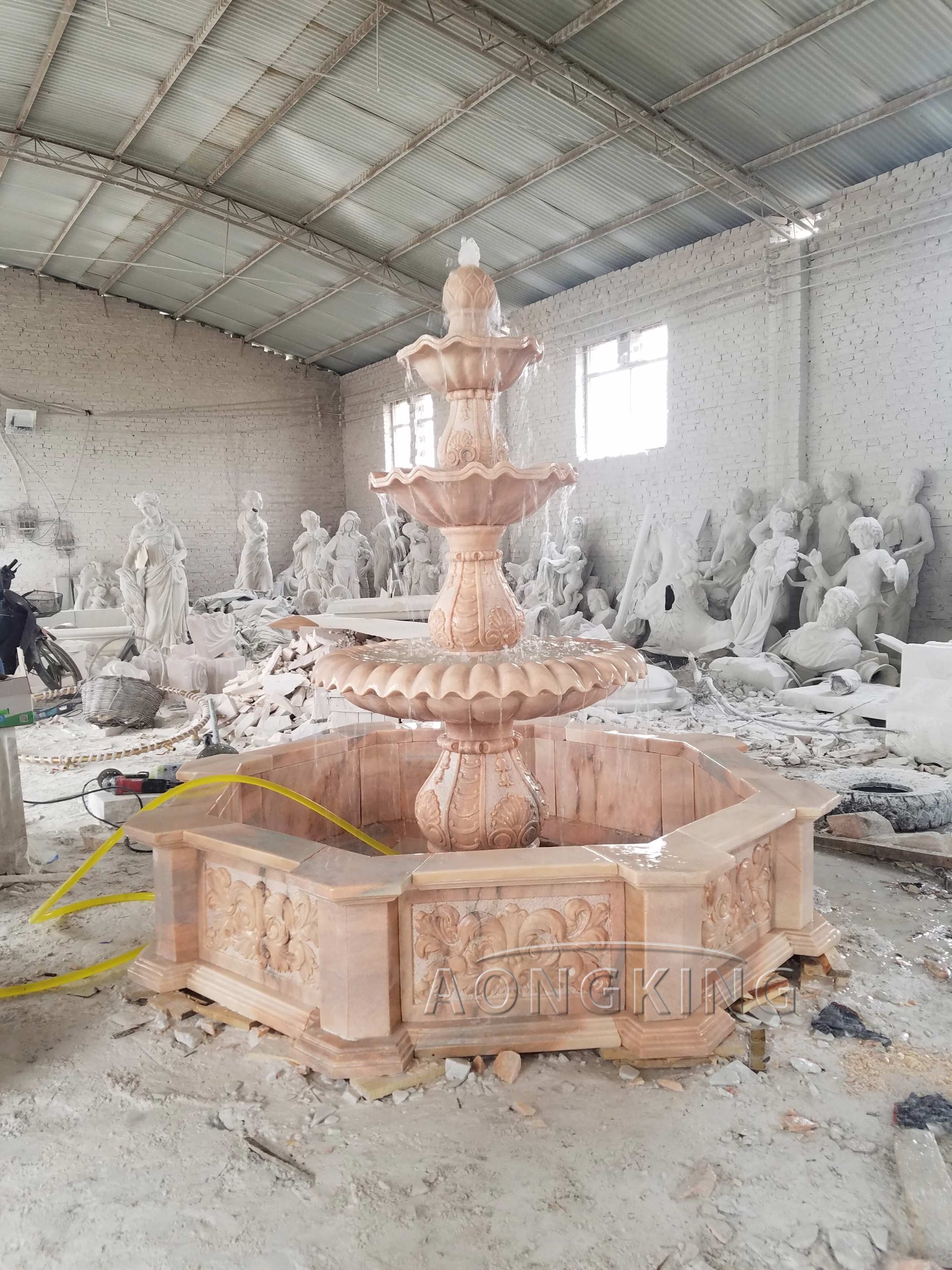 Tiered Marble Fountain