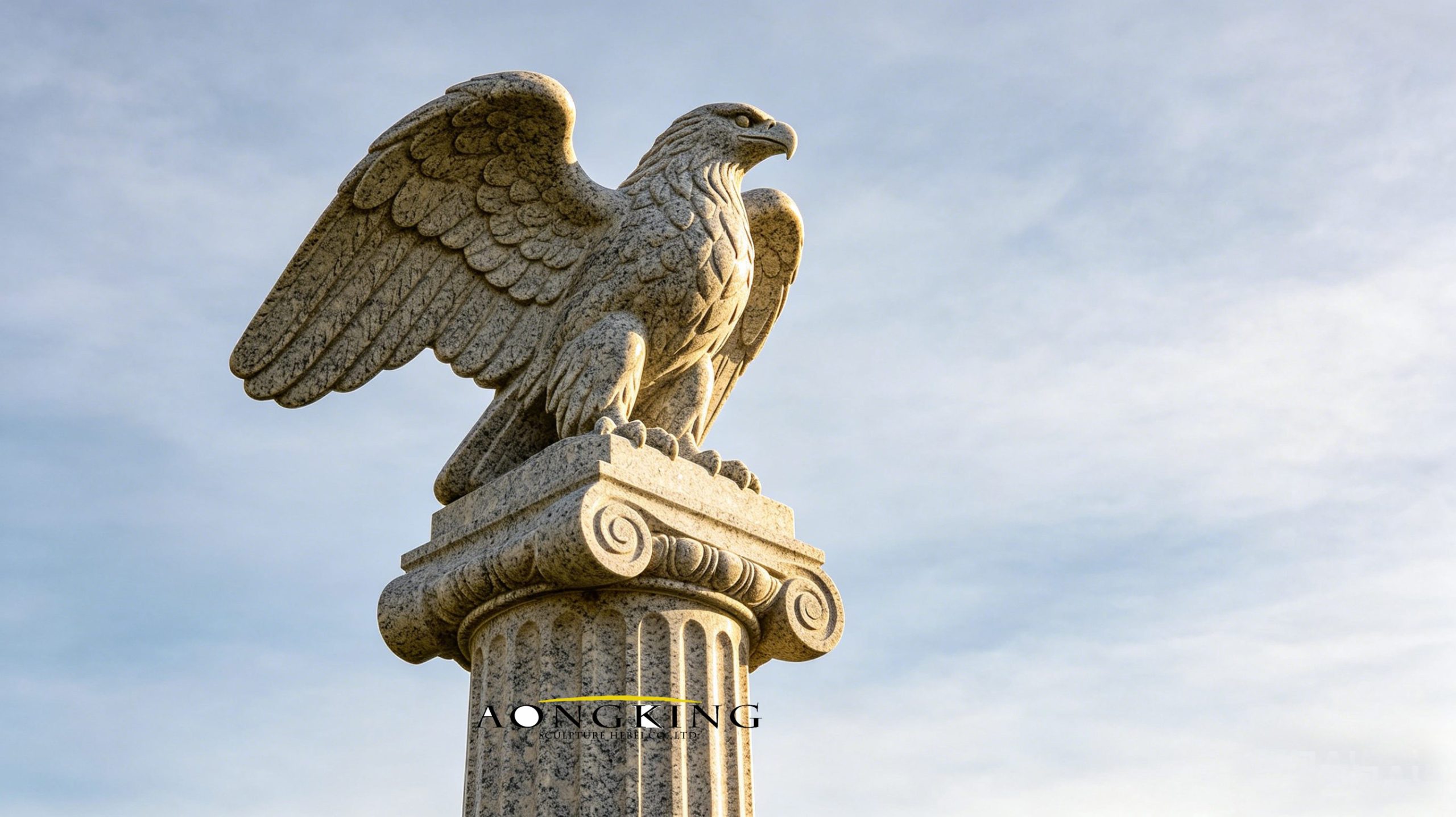 eagle stone granite sculpture