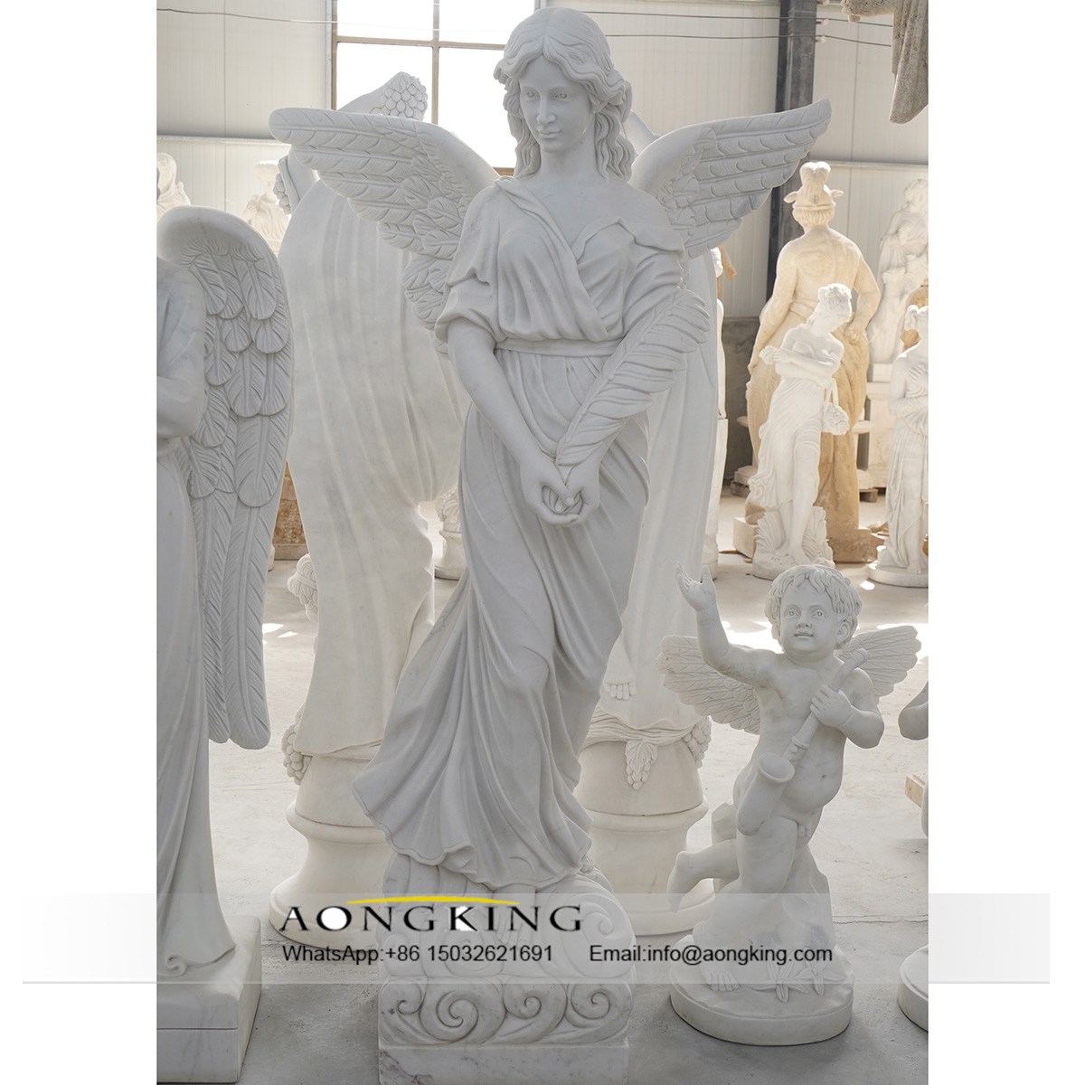 granite angel statues