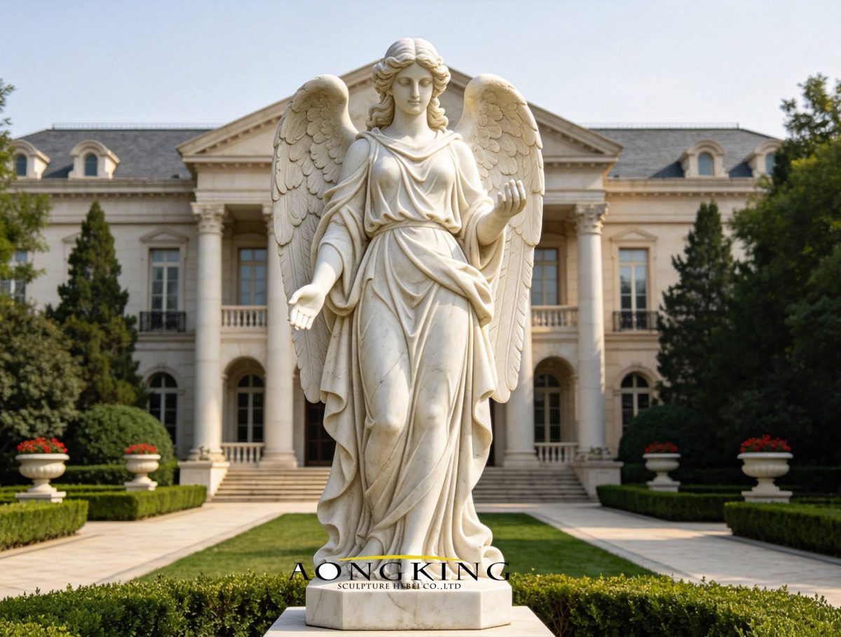 statue outside angel