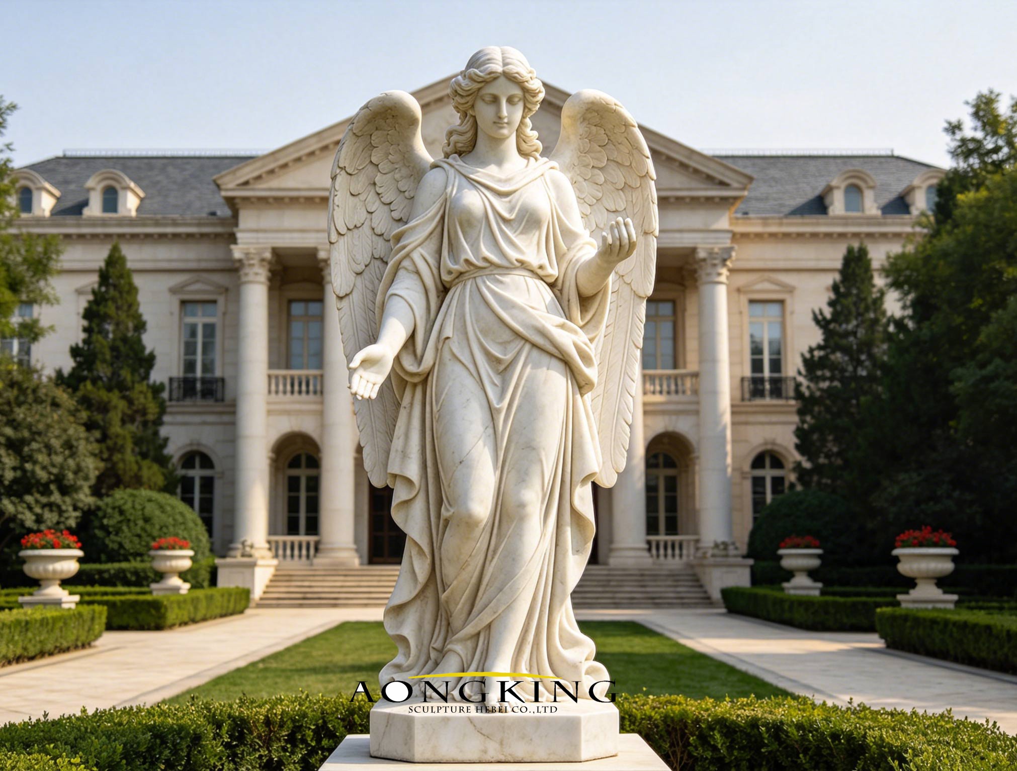 statue outside angel