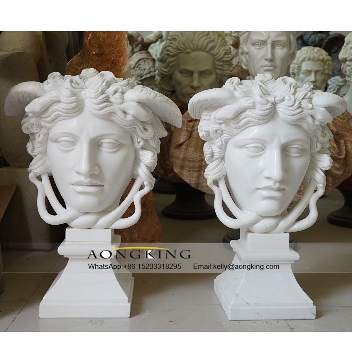 woman bust statue