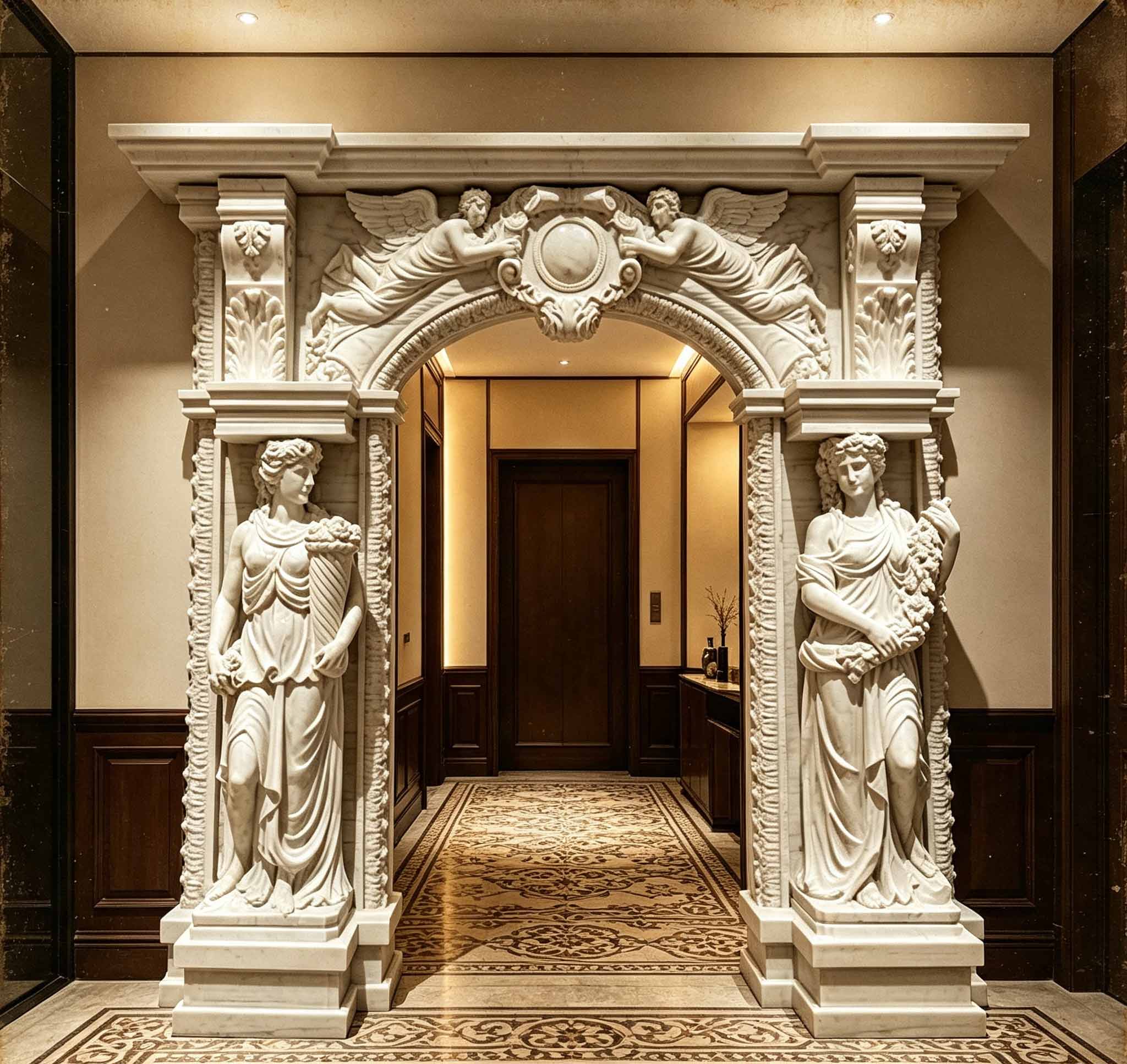 Hand Carved Marble Doorway