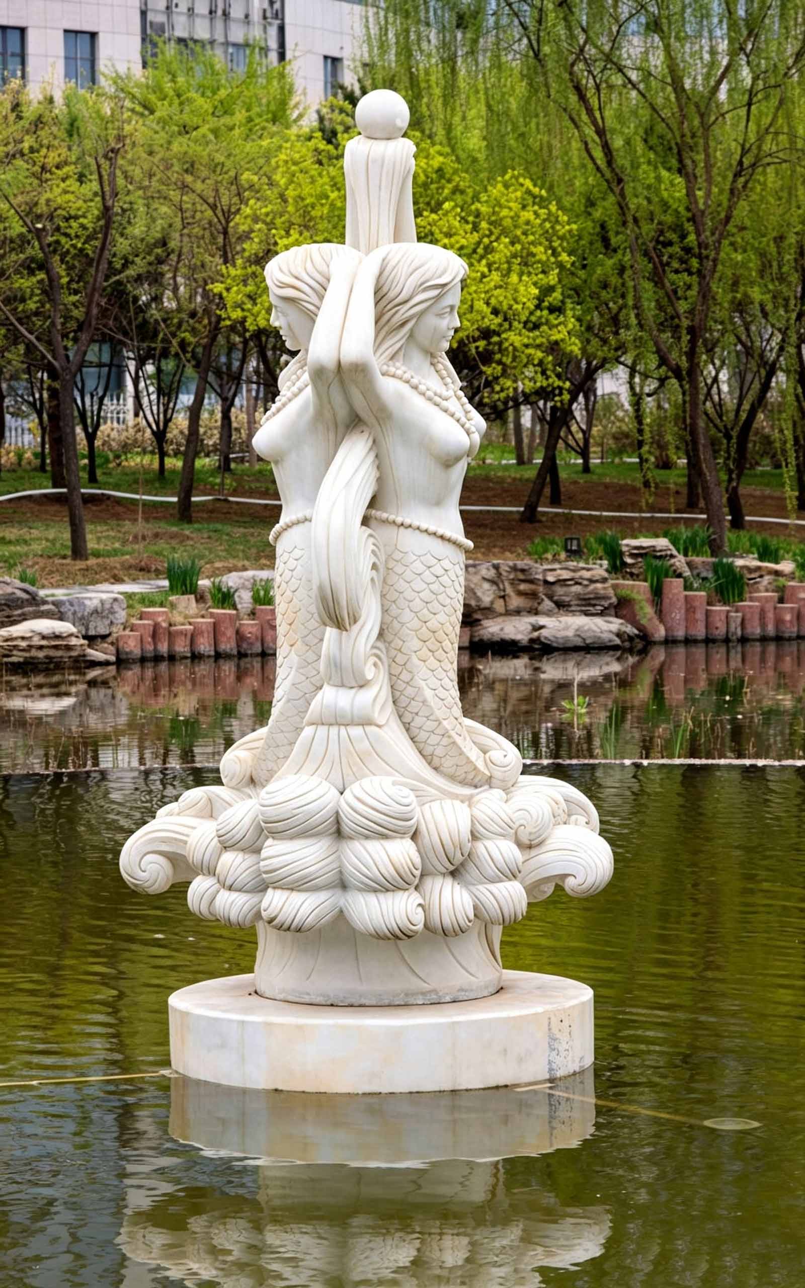Mermaid Fountain Statue