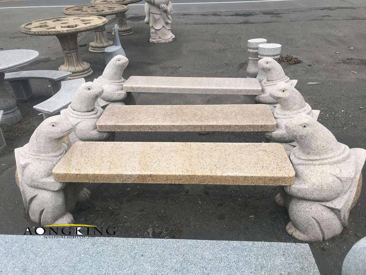 Outdoor Marble Turtle Stool
