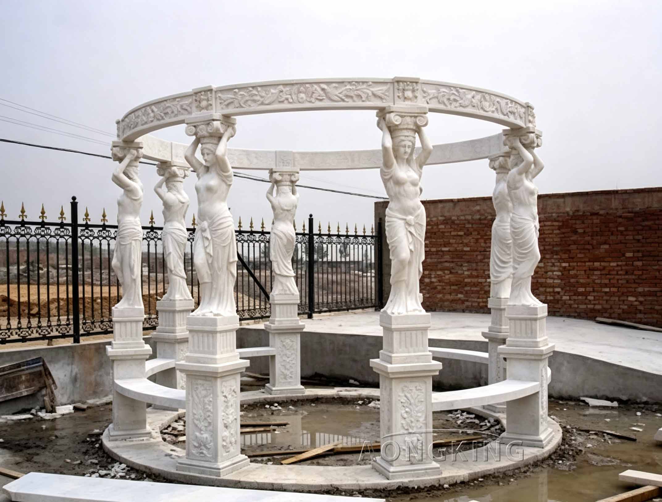 Round Marble Gazebo