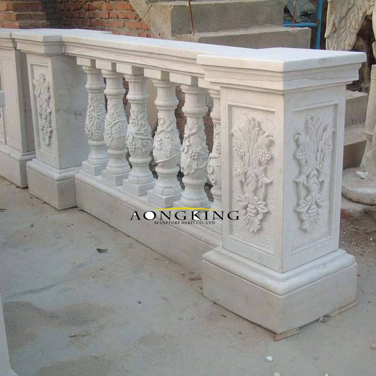 Vase Shaped Marble Baluster