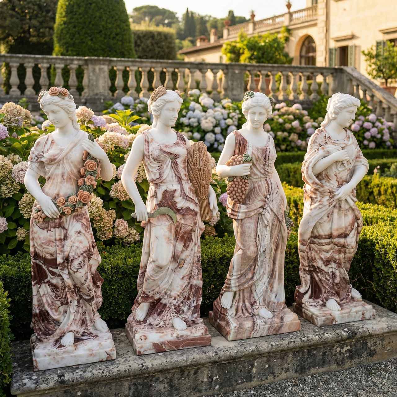 four season pink marble