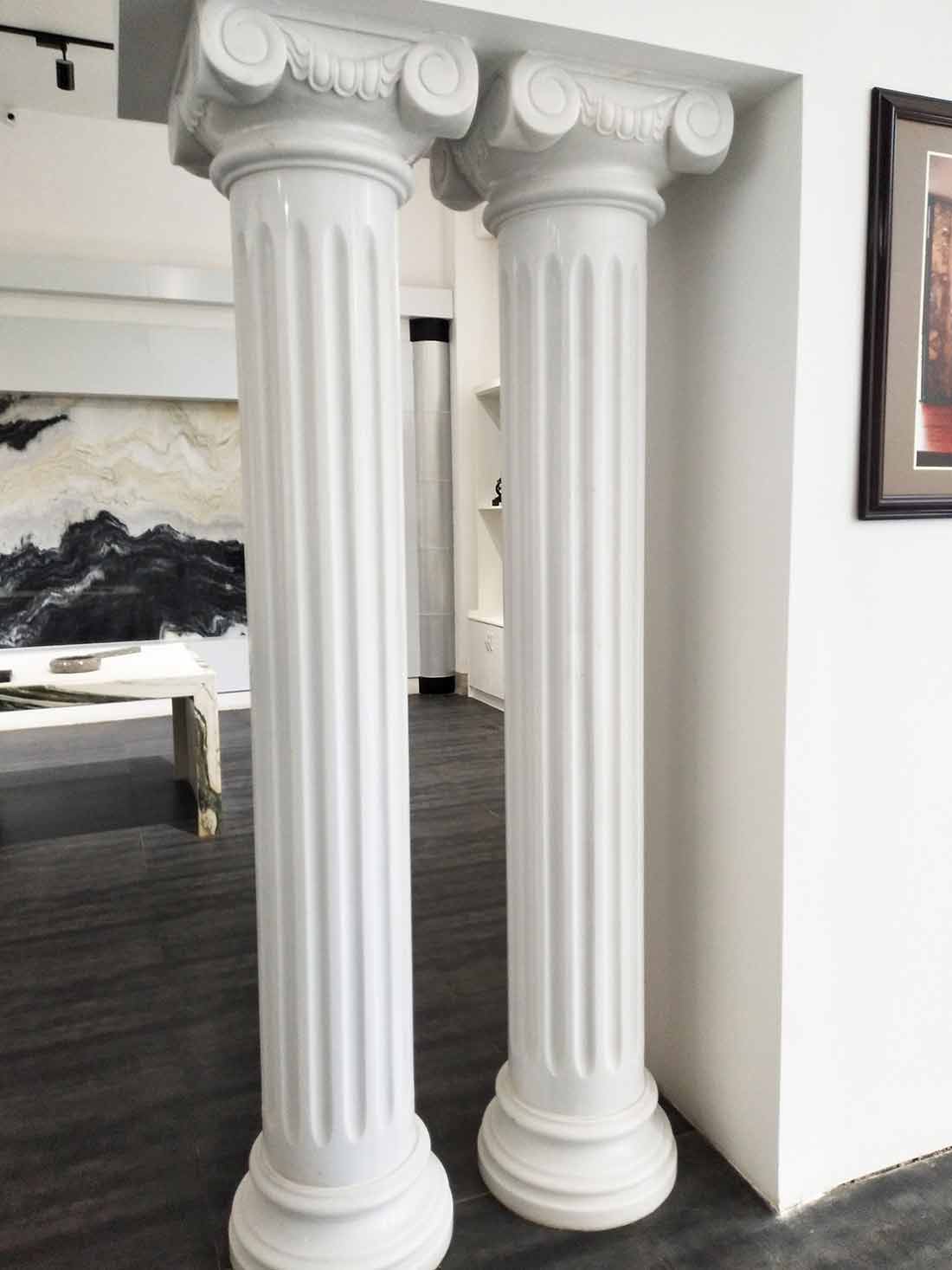 marble white roman column