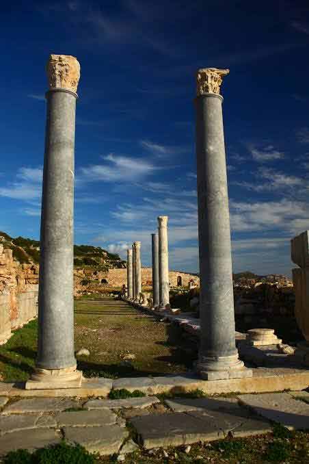 round marble column