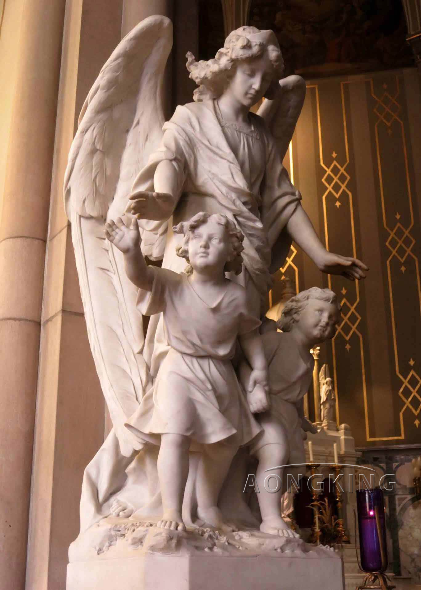 Marble Catholic Angel Statues