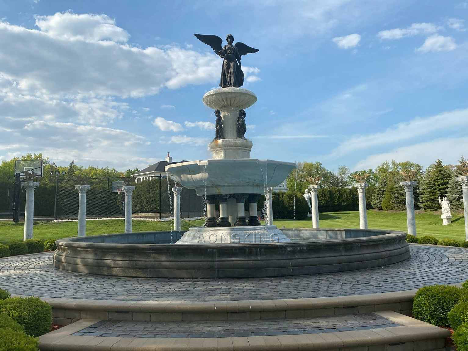 angel water fountain outdoor