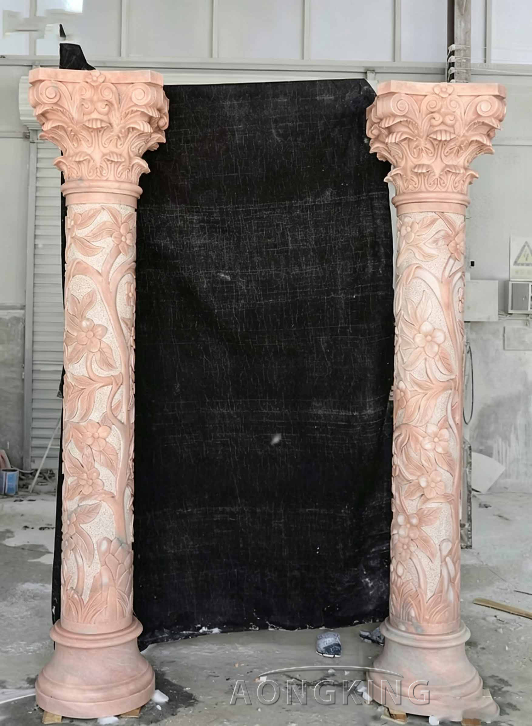 beige marble solid column