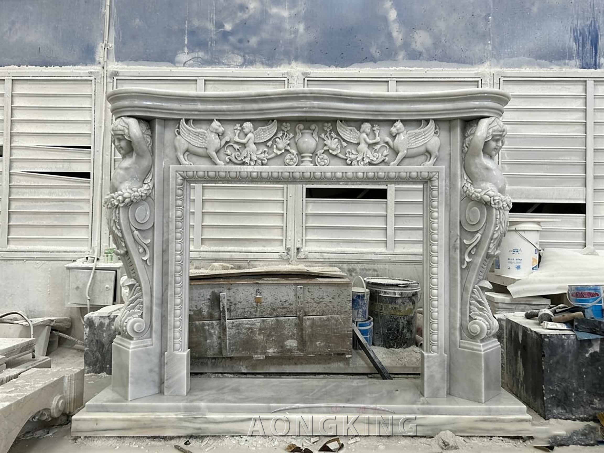 fireplace marble ideas