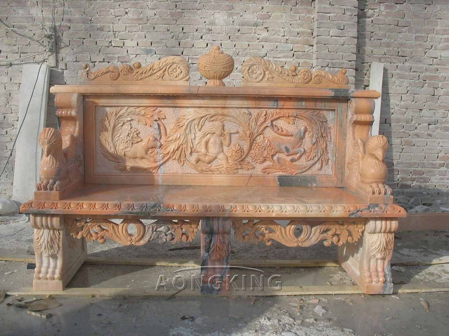 freestanding marble bench​