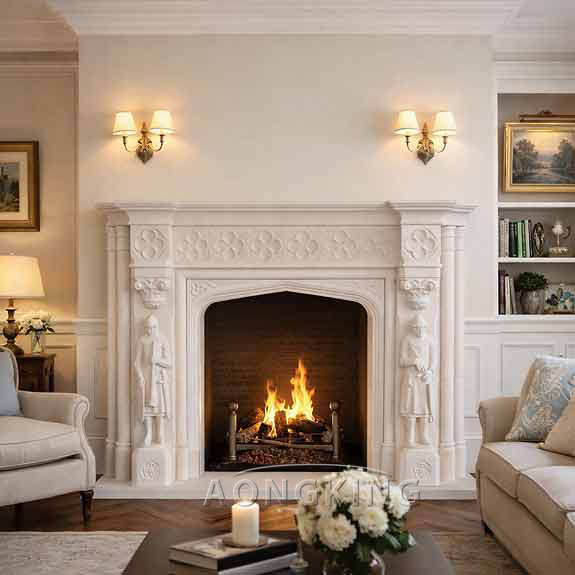 french country fireplaces