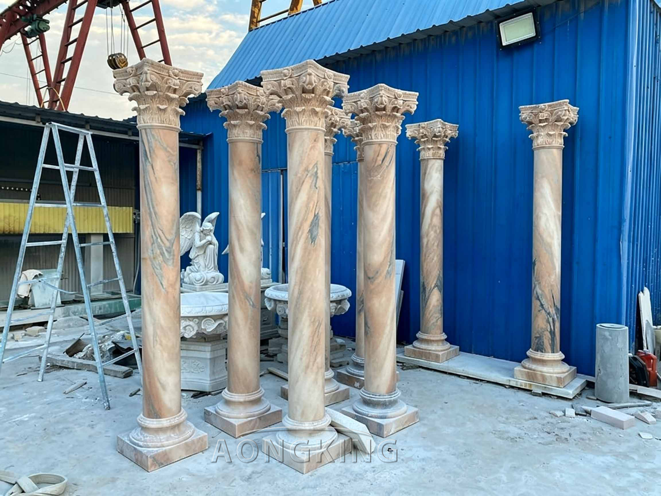 garden decorative pillars marble prices