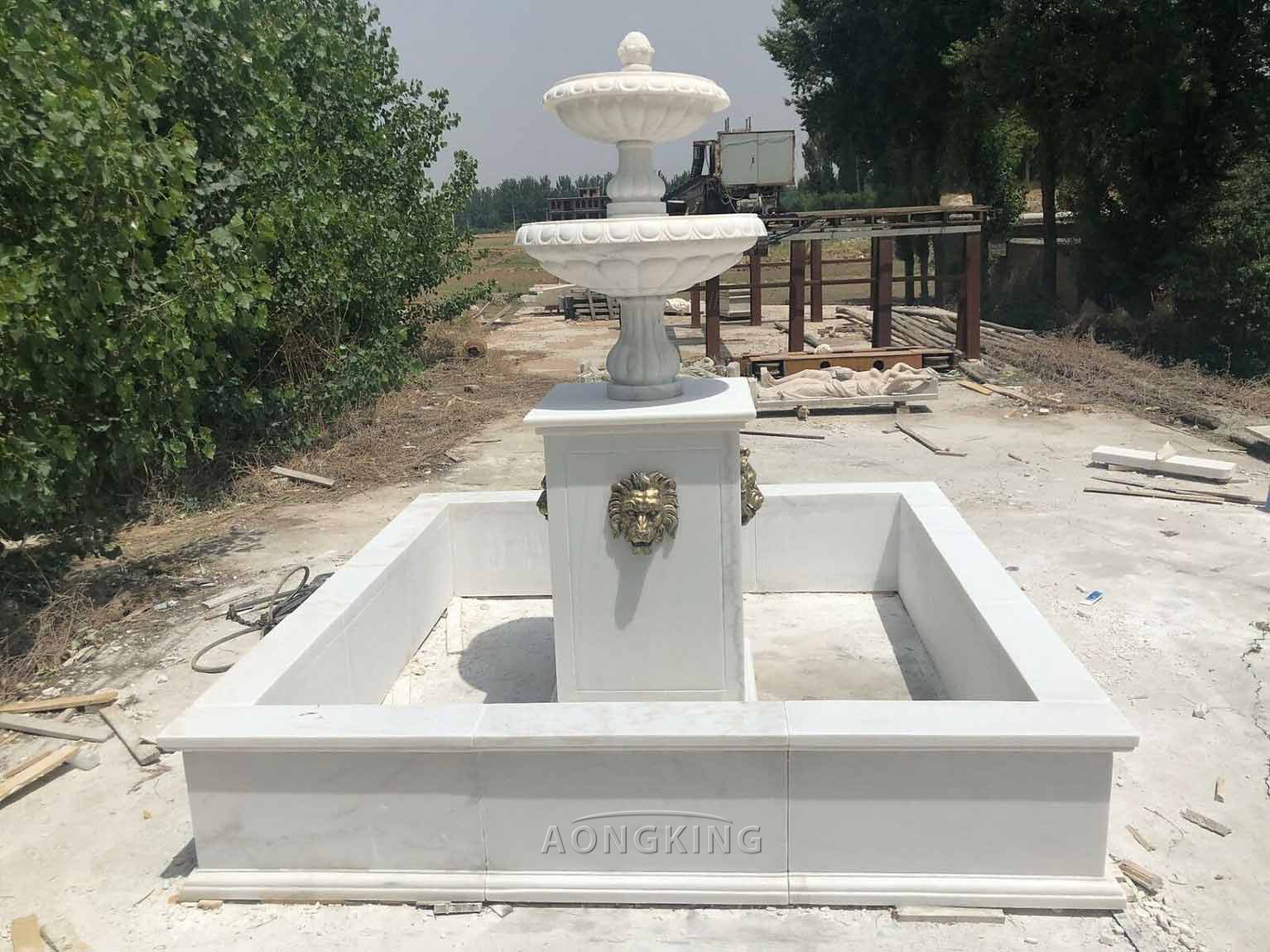 large square fountain