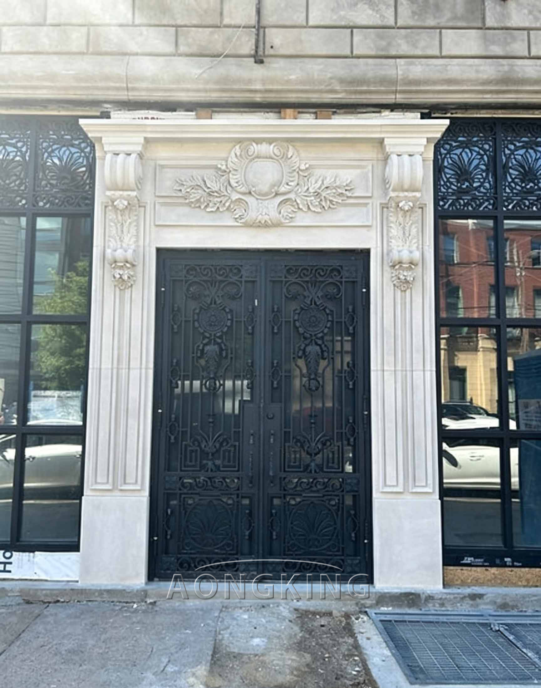 modern stone door frame​