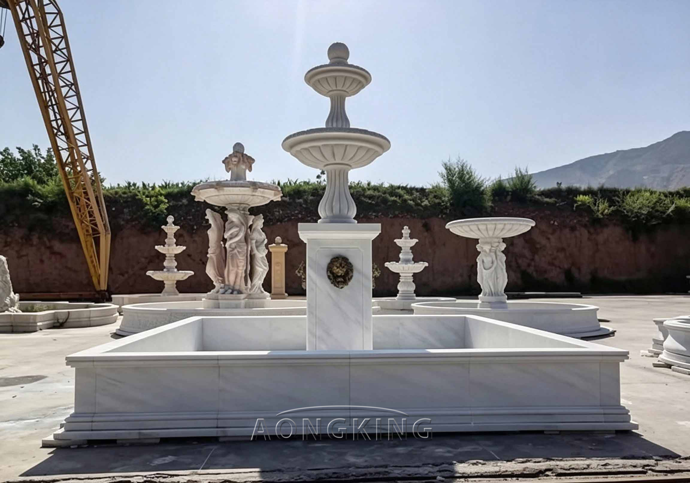 square water fountain